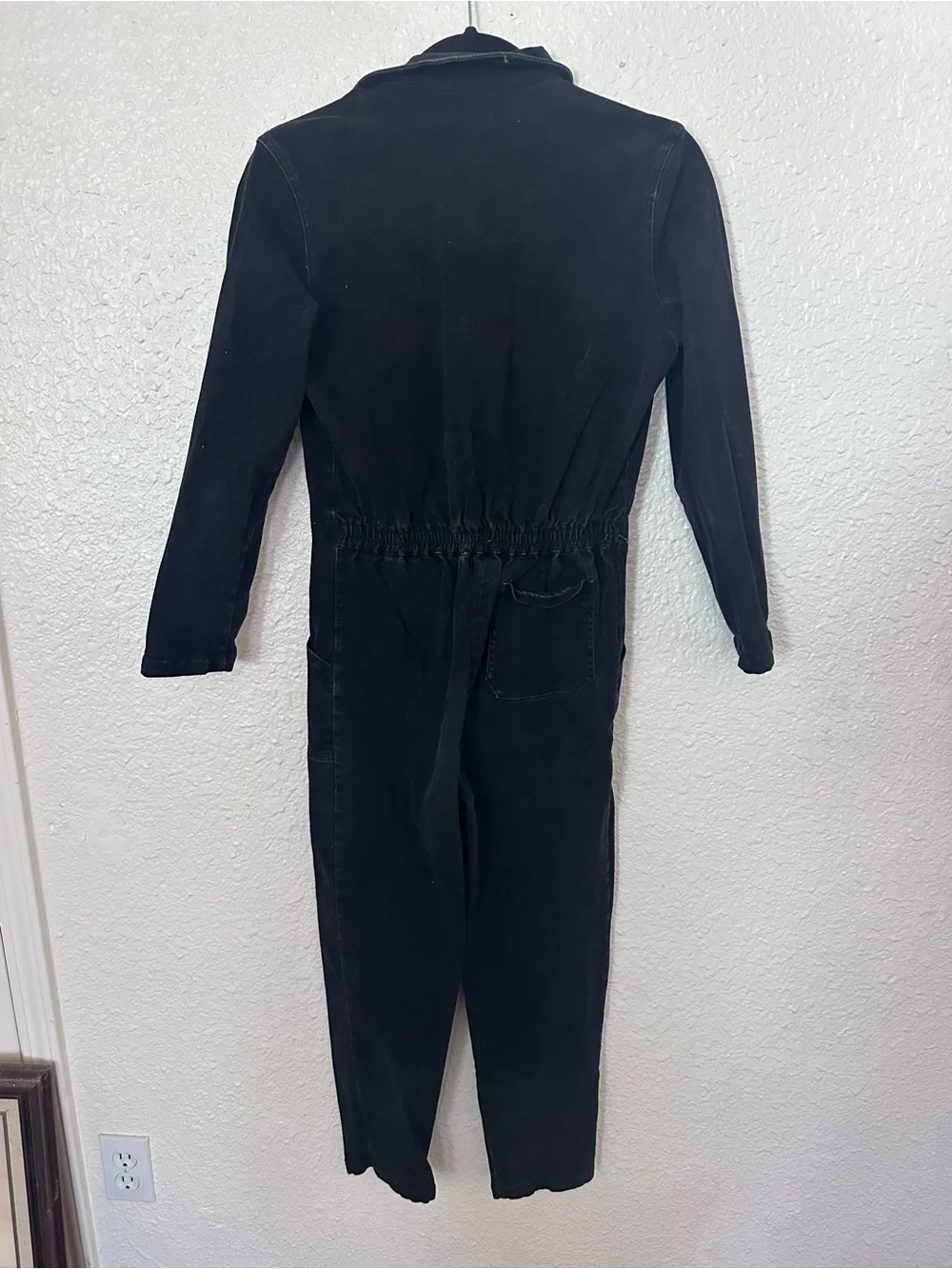 Nasty Gal Black Zip-Front Utility Jumpsuit - Picture 2 of 3